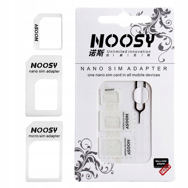 

Adapter Karty Sim Micro Sim Nano Sim 3W1 Kluczyk