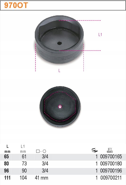 NAS UDAR OWALNA NAKR PIASTY 65MM BETA 970/OT65 Marka Beta