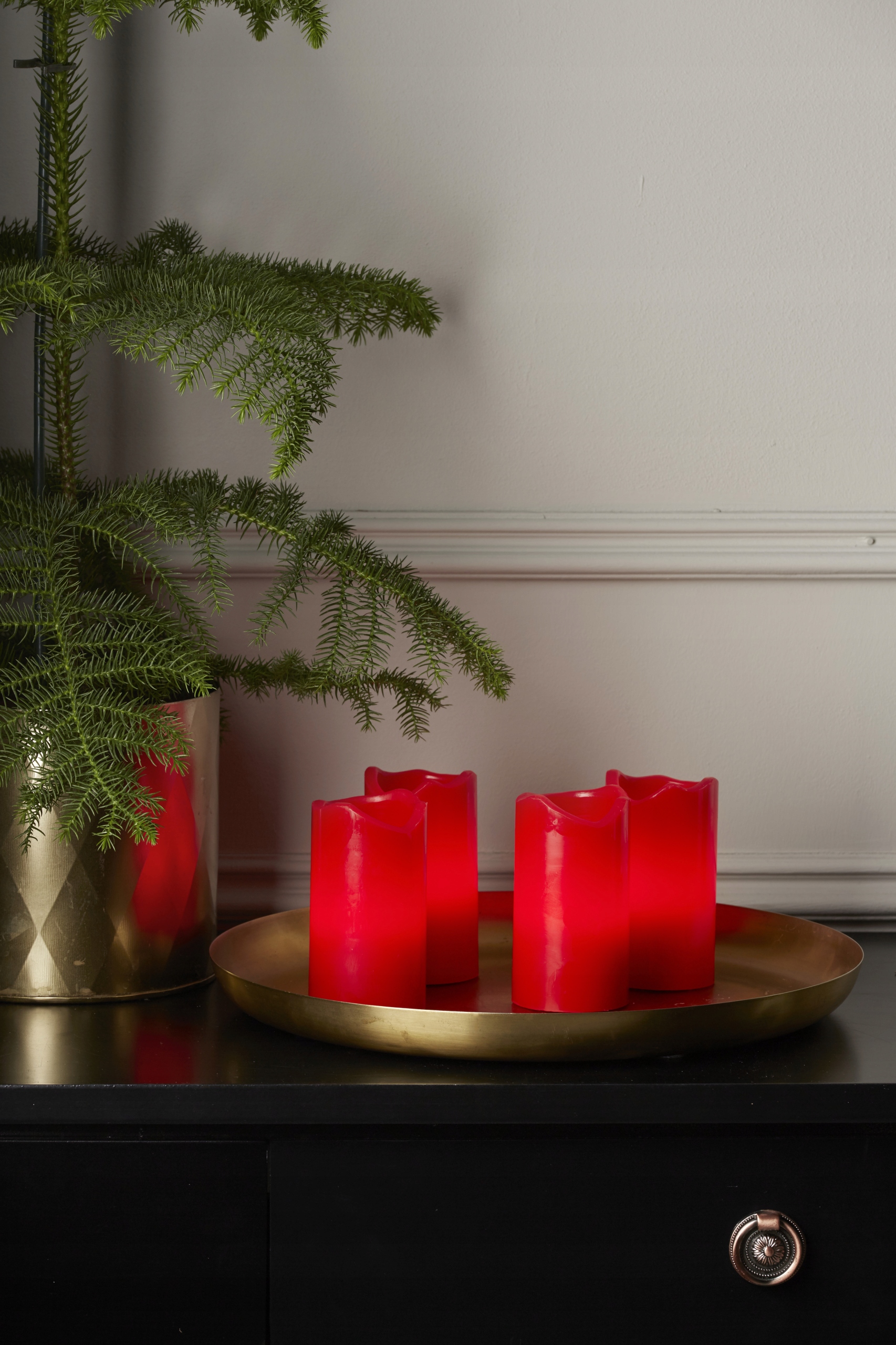 Szwedzkie świece LED 4 szt. WOSKOWE z pilot timer Rodzaj inny