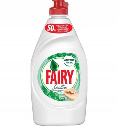 

Fairy Sensitive Płyn do Naczyń Miętą 450 ml