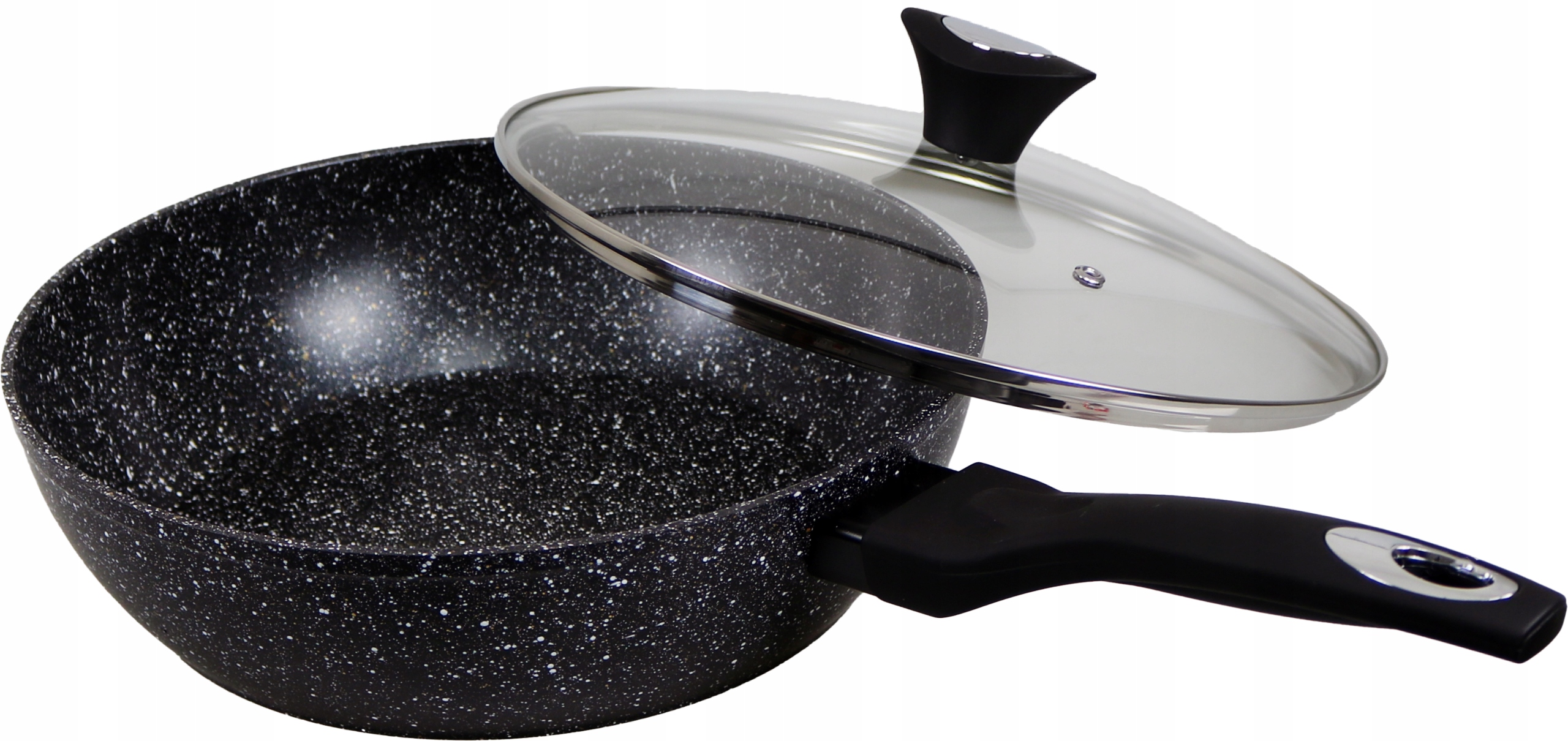 

Patelnia Marmurek Głęboka Pokrywka 28cm Klausberg