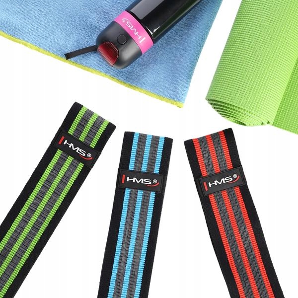 Gumowe Taśmy ekspandery do ćwiczeń NÓG 3 gumy HMS Model HB12