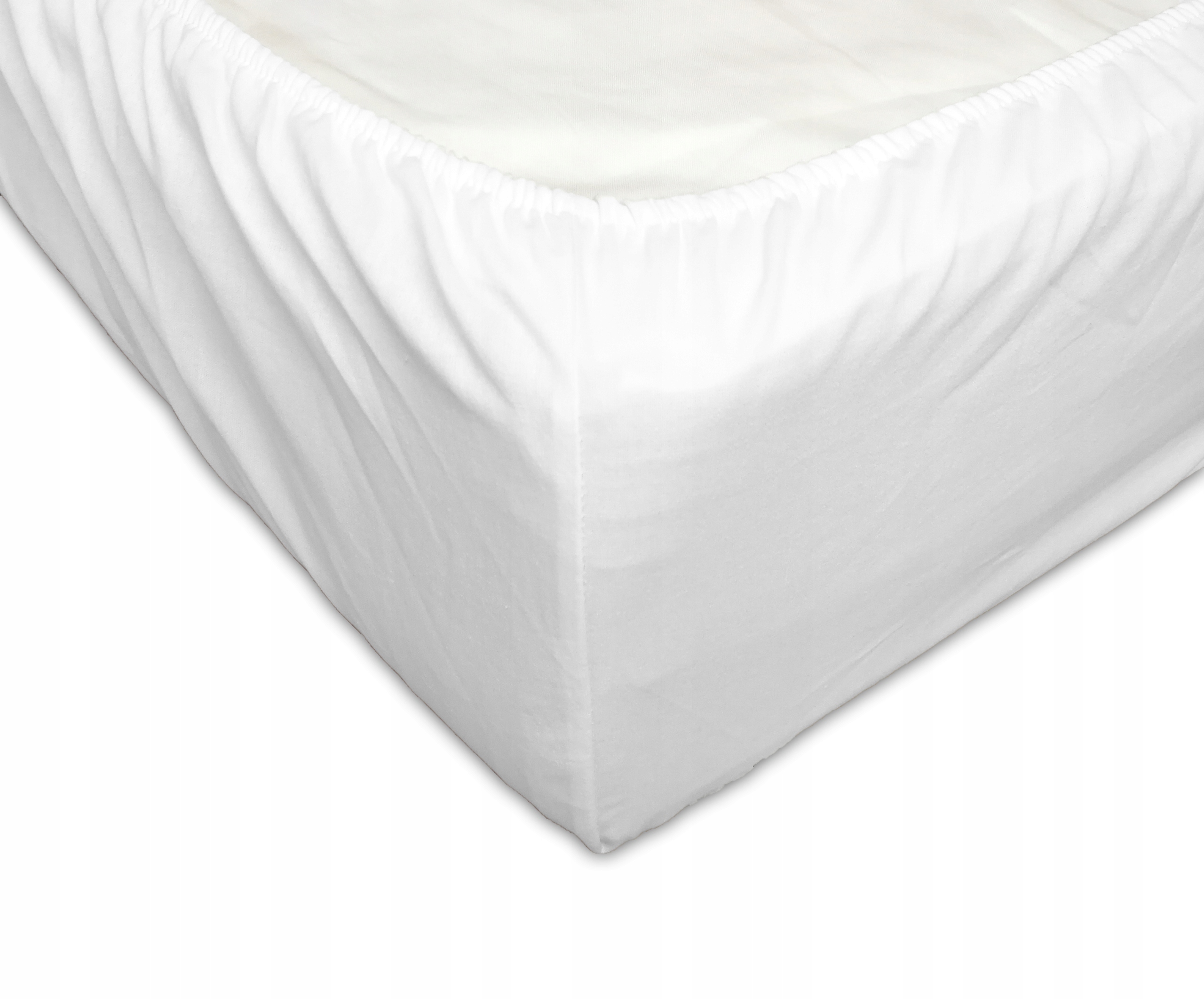Prześcieradło z gumką Na Materac 180x200 Biel Hotel pranie 95°C bawełna100%