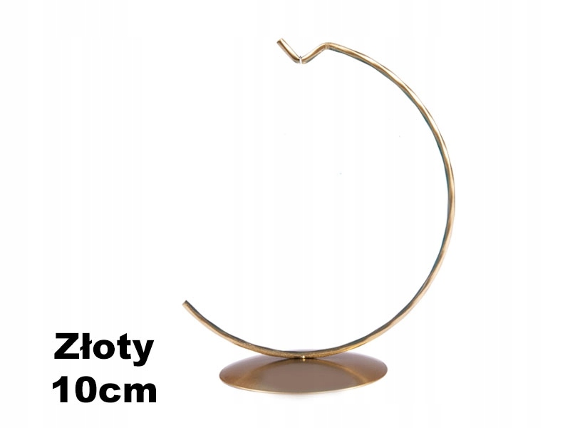 

Stojaki wieszak złoty na Bombkę 10cm kule