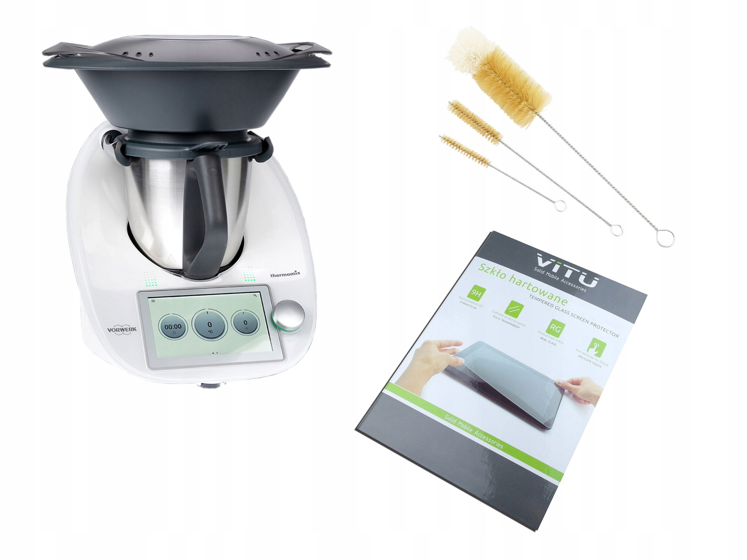 

Szkło hartowane na ekran Thermomix TM6 Szczoteczki