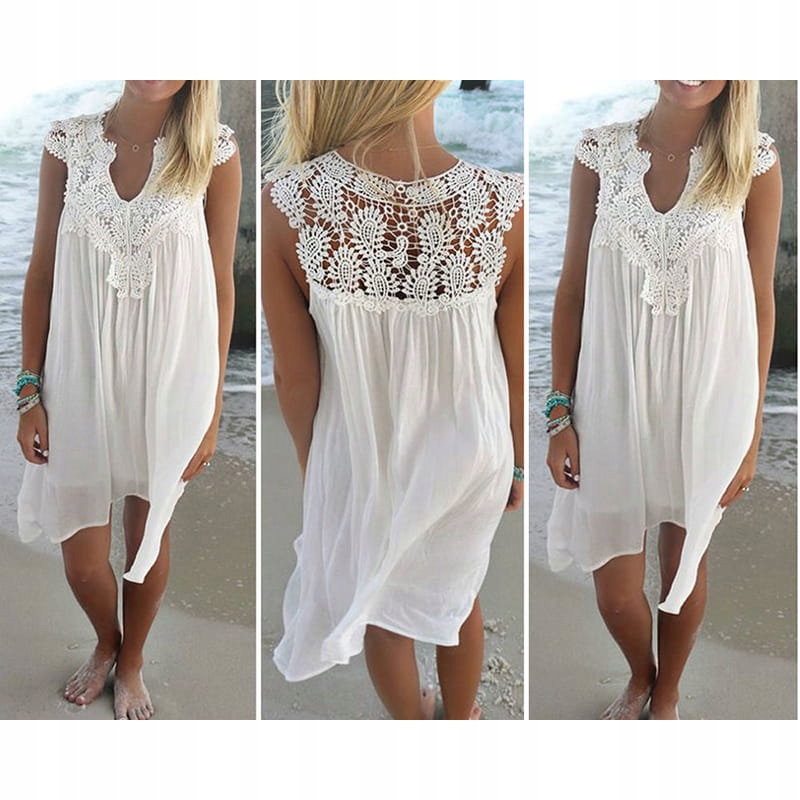 LETNIA SUKIENKA HAFT TUNIKA PLAŻOWA DAMSKA KOLORY Marka SNM