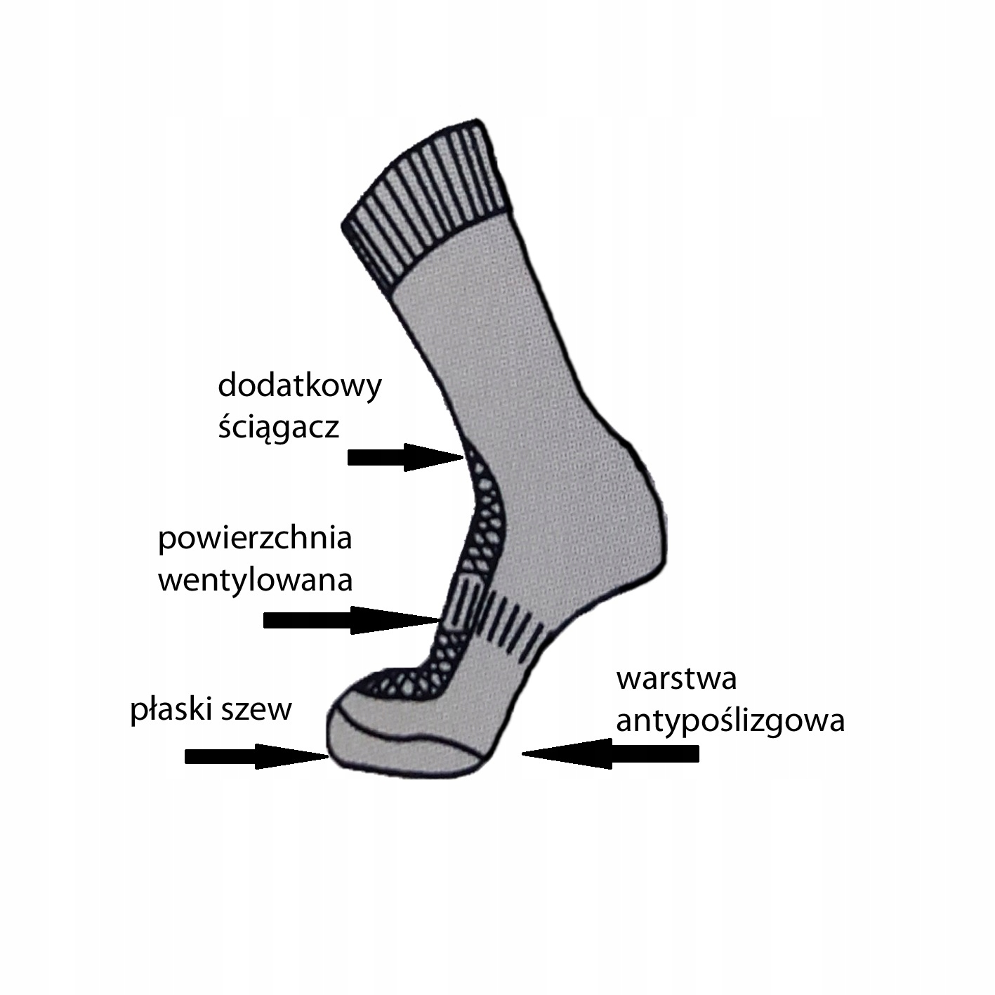 Skarpety Jump Fitness Abs Joga szary+czarny 44-46 Kod producenta Art.173