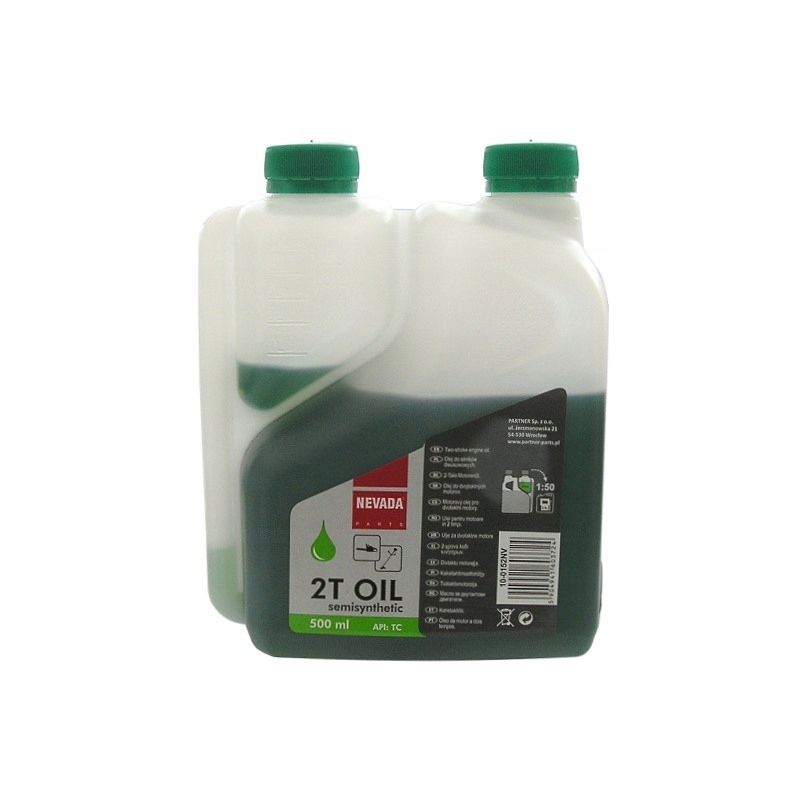 

Olej 2T do paliwa kosy pilarki 0,5L zielony