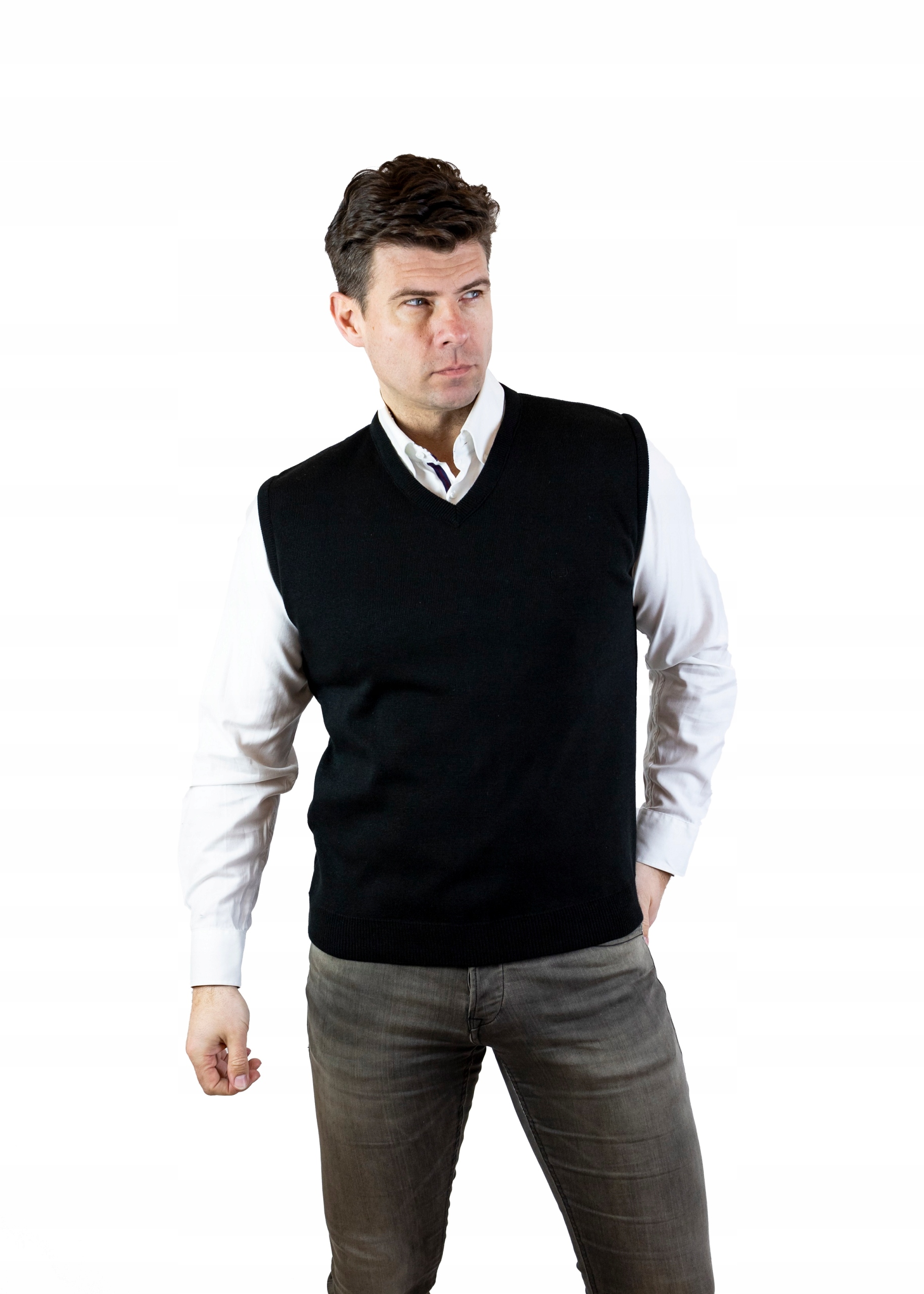 

Kamizelka do koszuli czarna r.M