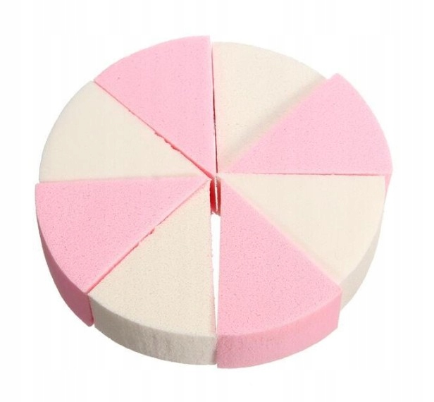 

Gąbki do makijażu 8szt. Biało Różowe