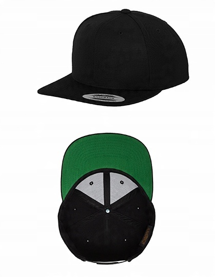 

Snapback Yupoong czarna/zielony Flexfit, czapka
