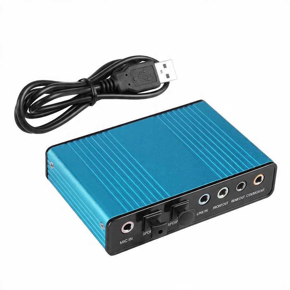 

Zewnętrzna Karta Muzyczna Dźwiękowa 6 Kanałów Usb