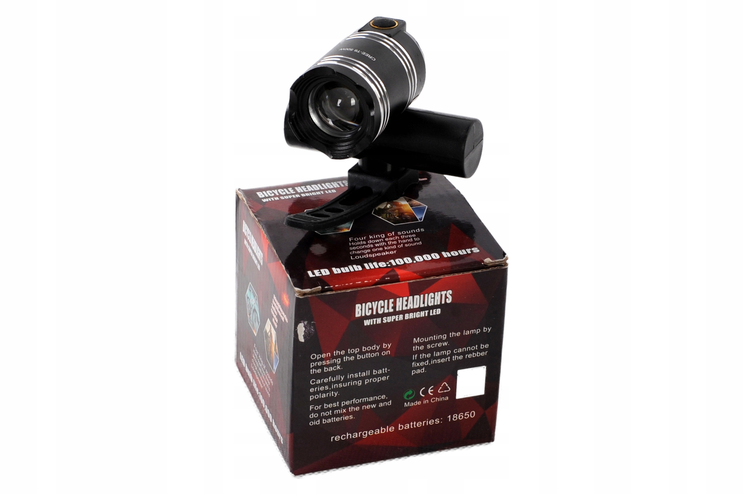 Lampa Do Roweru Przód Ładowanie Usb
