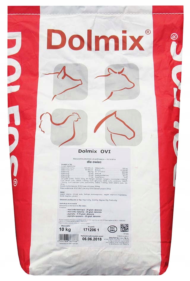 DOLMIX OVI 10kg witaminy pasza dla owiec Dolfos