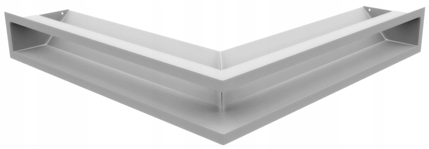 Krbová ventilačná mriežka Luft rohová 56x56x9 biela Slim