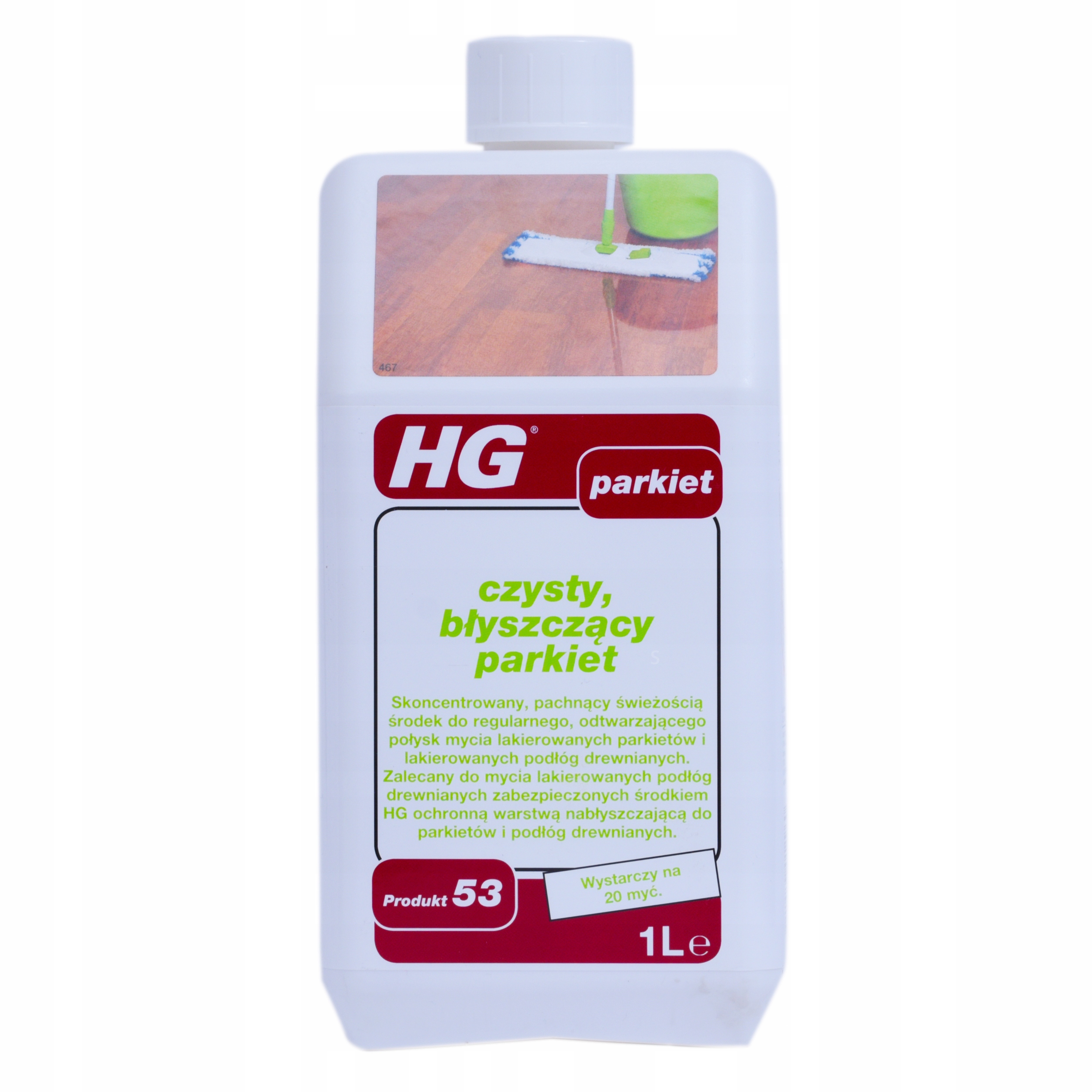

Czysty błyszczący parkiet 1 L Hg