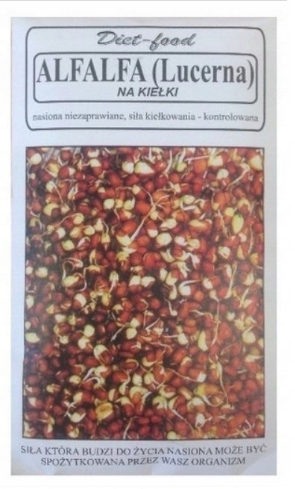 

Nasiona Na Kiełki Lucerna 80g Diet Food Alfalfa