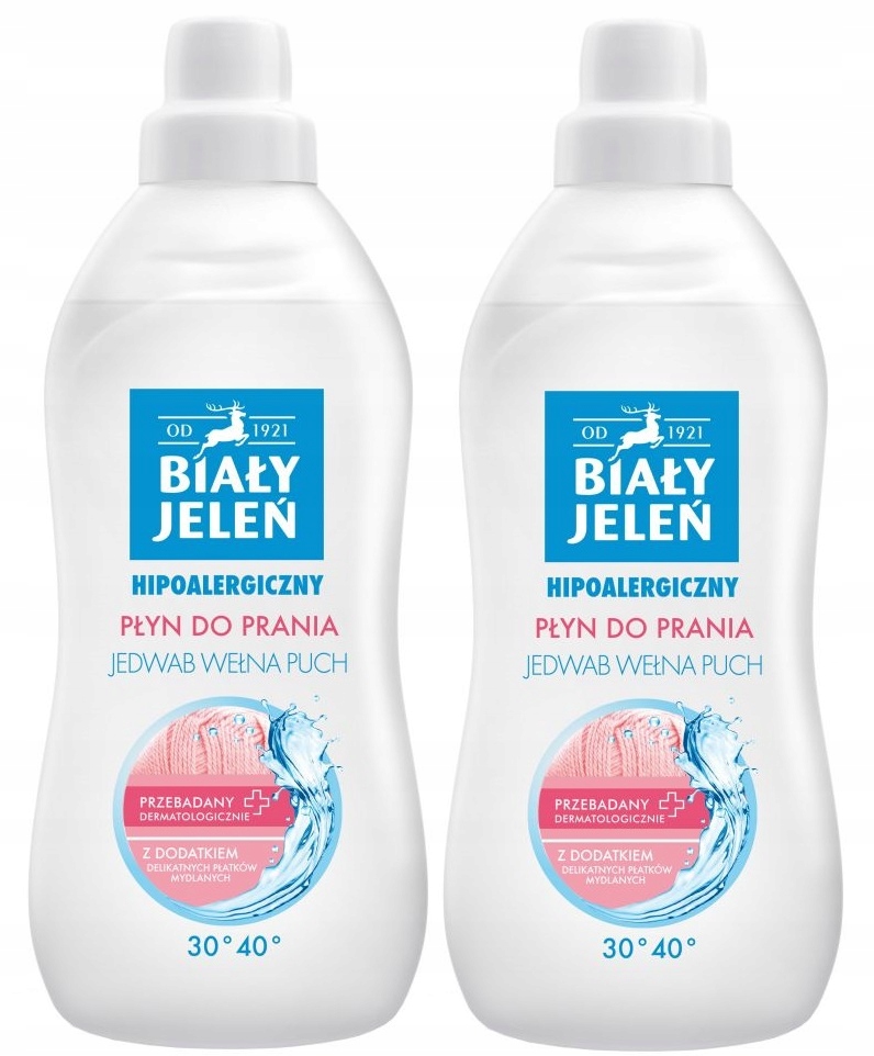 

Płyn prania jedwab wełna puch Biały Jeleń 1L x 2