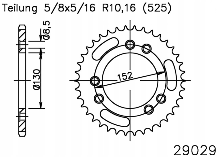 Zadní ozubené kolo 525 Esjot 41Z Cagiva Navigator 1000