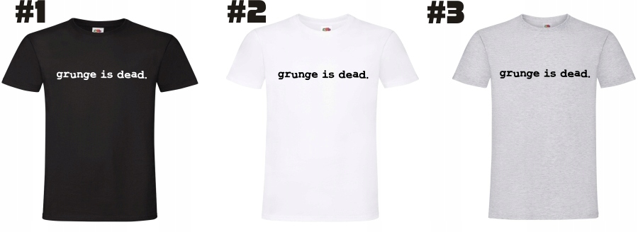 nirvana grunge is dead Tシャツ T-shirt męski okrągły dekolt DMT rozmiar L (5904512664208) • Cena