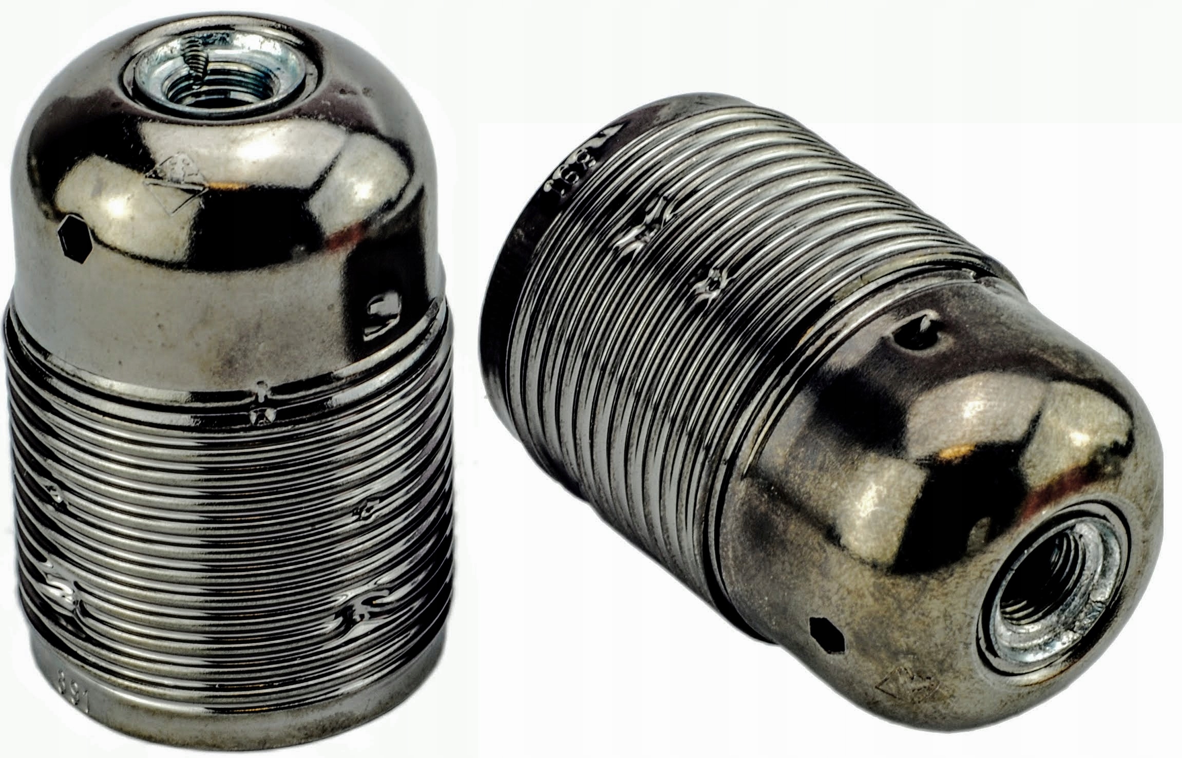 

oprawka e27 czarny metalik chrom pająk Loft edison
