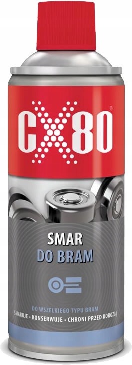 CX 80 SMAR DO BRAM ZAMKÓW KŁÓDEK SPRAY 500ml Rodzaj smar teflonowy