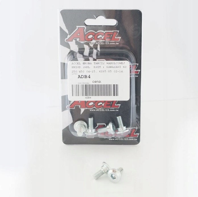 ŚRUBA ŚRUBY KPL TARCZY HAMULCOWEJ PRZÓD KX KXF 02-