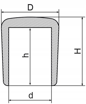 FI 33,4 ZAŚLEPKA ZEWNĘTRZNA NA RURKĘ, PRĘT 10 SZT Wysokość produktu 2.5 cm