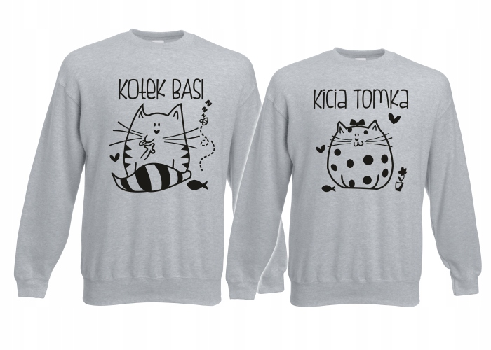 

Bluzy Bluza Dla Par Z Kotem Kot Kotek Kotki Koty