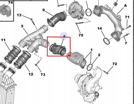 WĄŻ RURA TURBO INTERCOOLERA CITROEN 1.6HDI 0382PJ Producent części Inny