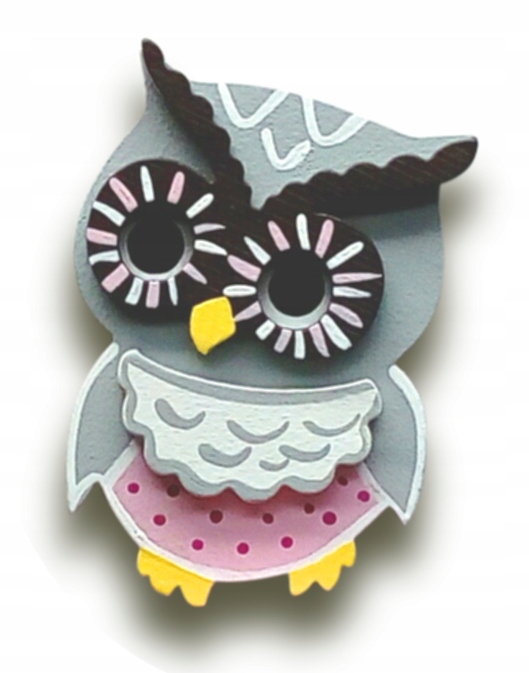 

Duży Dekor Drewniana Urocza Sowa Sówka 10 CM