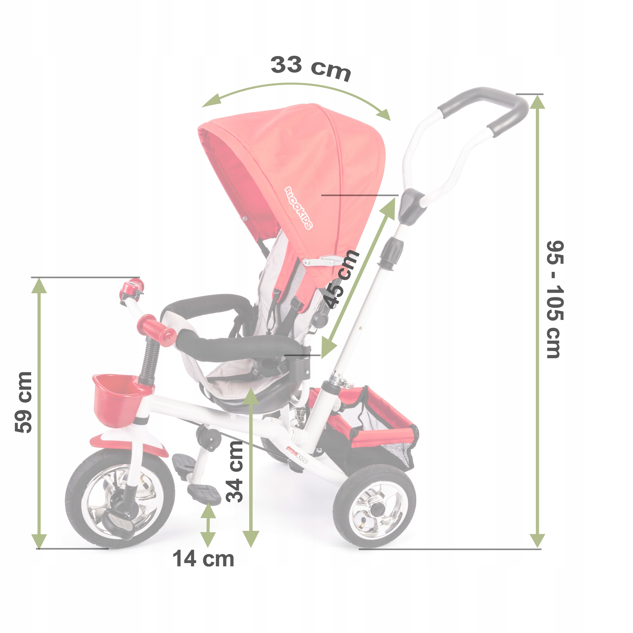 ROWEREK TRÓJKOŁOWY OBRACANY DASZEK KOSZYK 9,6kg Rodzaj przerzutki brak