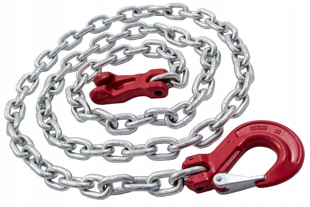 МЕТАЛЛИЧЕСКАЯ ЦЕПЬ 3 МЕТРА 1 КРЮК 1 МУФТА 10 ТОНН