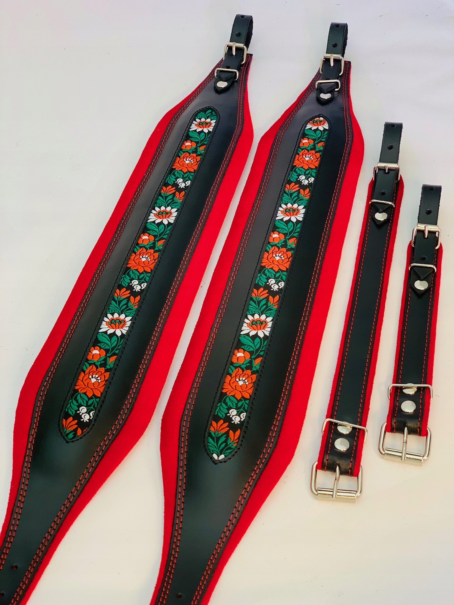 Pásy akordeon Pro 80-120, kůže, 10 cm