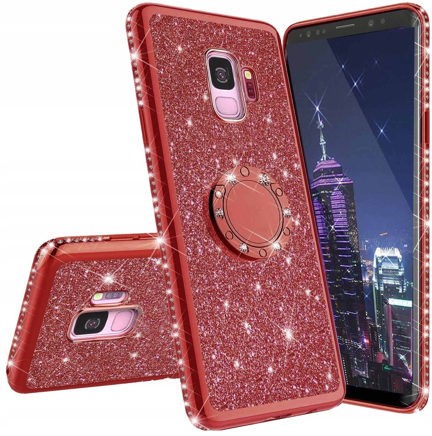 

Etui Brokat Do Samsung S9 Ring Case+szkło
