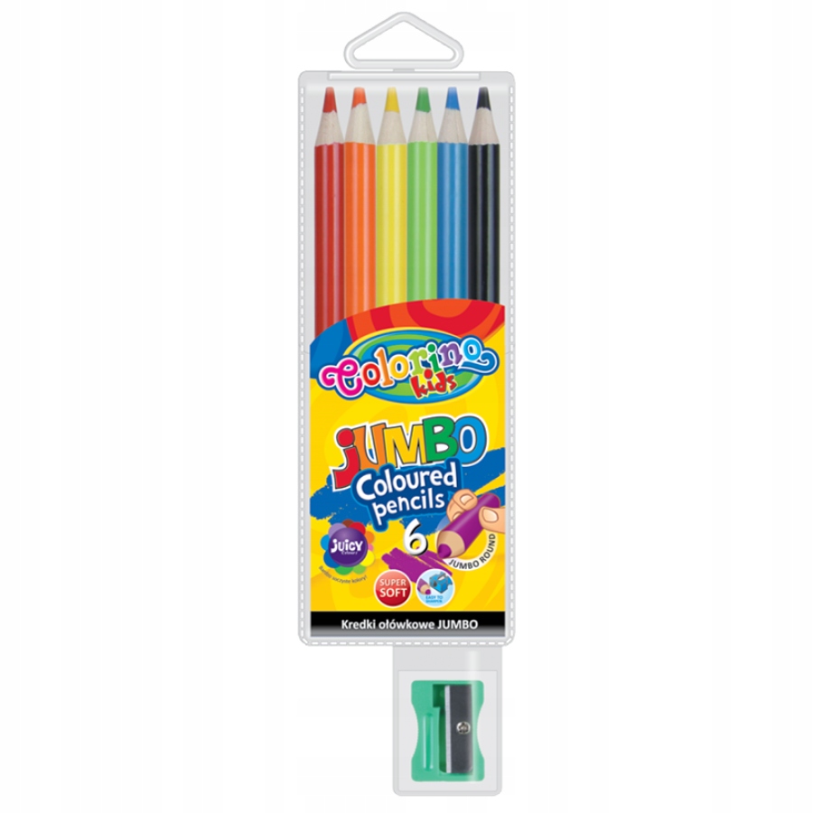 

Colorino Kredki Ołówkowe Jumbo 6 Kol Temperówka