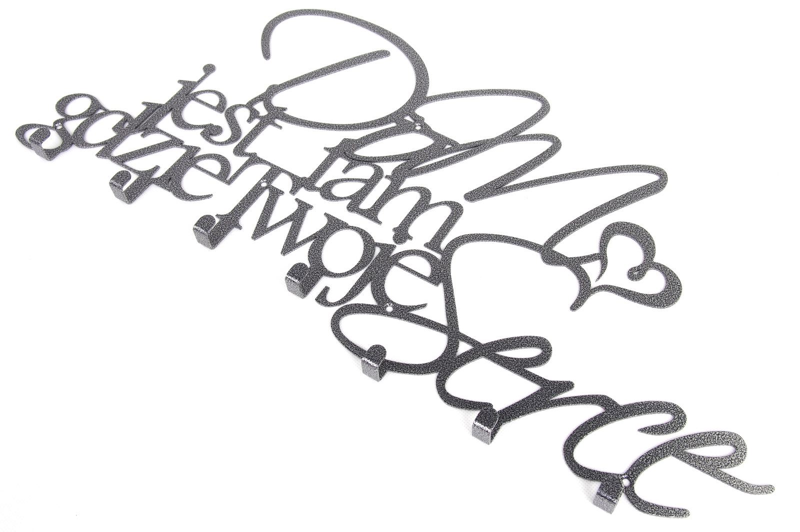 Wieszak na ubrania klucze DOM JEST TAM GDZIE SERCE Rodzaj montażu wiszący