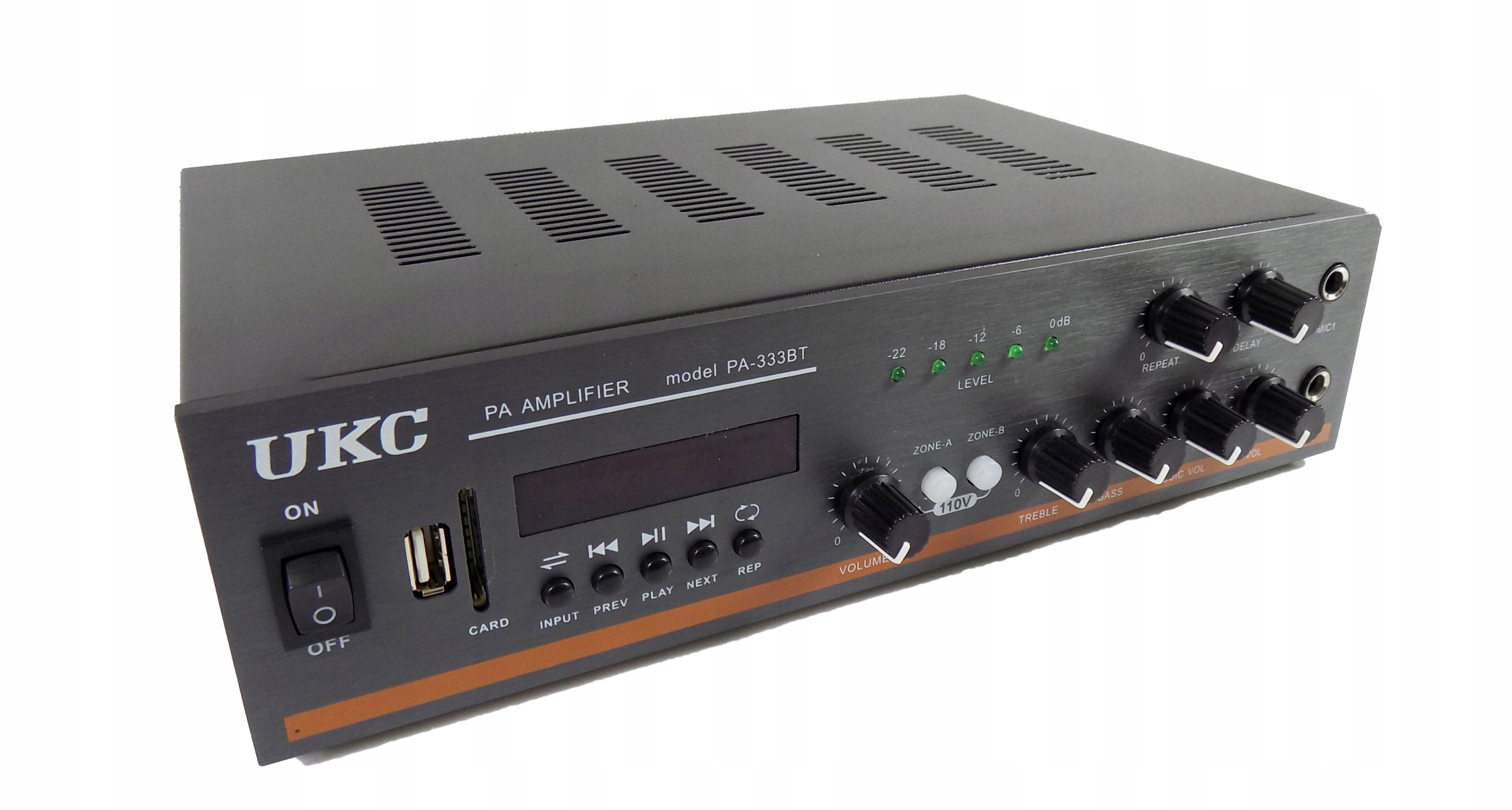 8 KOLUMMN PODWIESZANYCH NATYNKOWYCH WZMACNIACZ BLUETOOTH USB RADIOWĘZEŁ Model AS4747BL