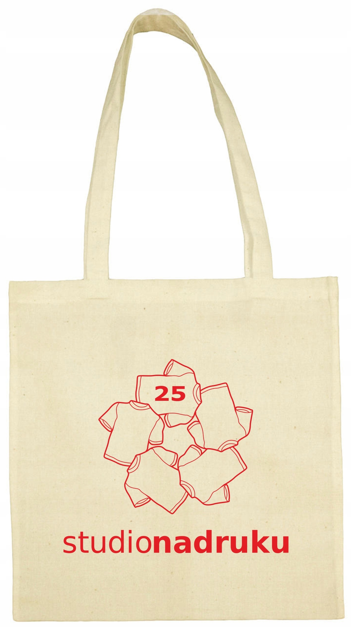 TORBA BAWEŁNIANA Z NADRUKIEM LOGO DŁ. UCHO 25 szt