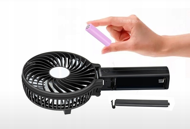 MINI WENTYLATOR BEZPRZEWODOWY RĘCZNY NA AKUMULATOR Rodzaj wentylatora mini