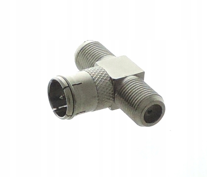 TRÓJNIK ANTENOWY SAT TV METAL "F" WT 2GN Złącza wtyk F