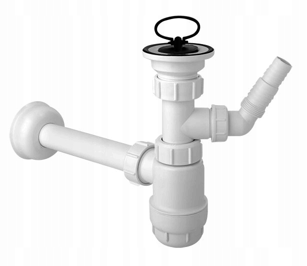 SYFON UMYWALKOWY BUTELKOWY 11/4"x32mm z PODŁ. DO PRALKI HC1LWM MCALPINE