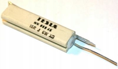 15R 6W 5% Rezystor ceramiczny Tesla [5szt] #H3k