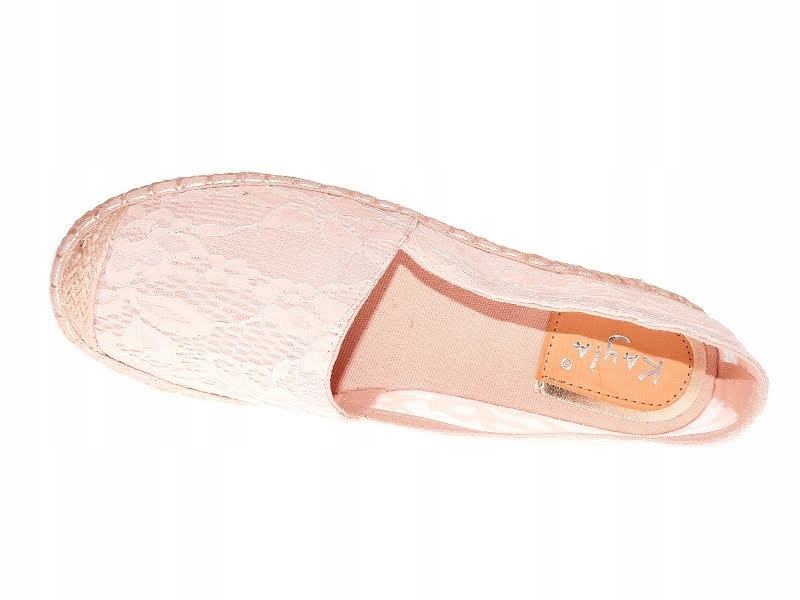 ESPADRYLE DAMSKIE AŻUROWE M-510 Pink r.38 Materiał wkładki tkanina