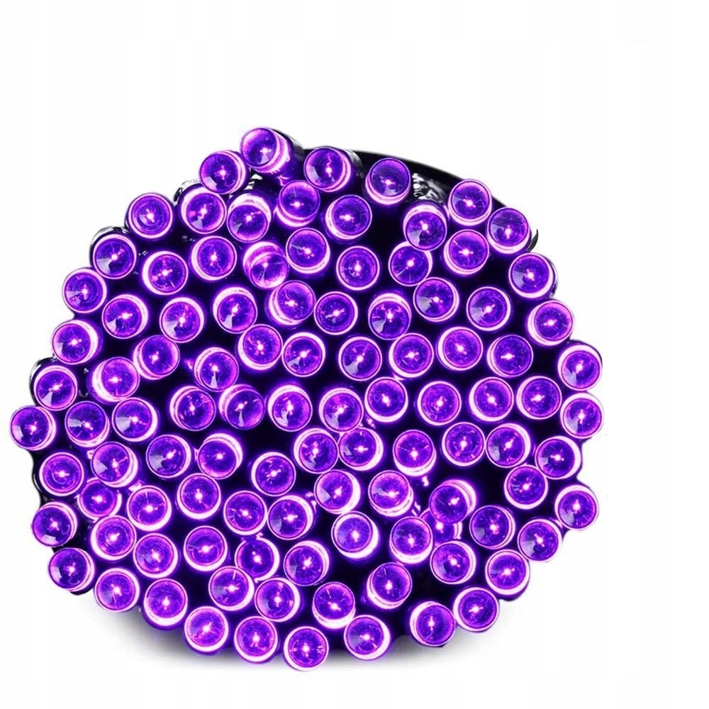 

lampki Choinkowe Led 300 fiolet 8 prog 18m Złączka