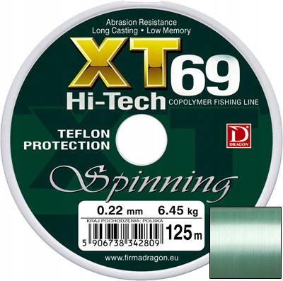 Żyłka Dragon XT69 Pro Spinning 125m 0.35mm