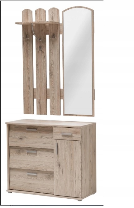 GARDEROBA SZAFA WIESZAK LUSTRO SZAFKA NA BUTY G5 S Marka AB