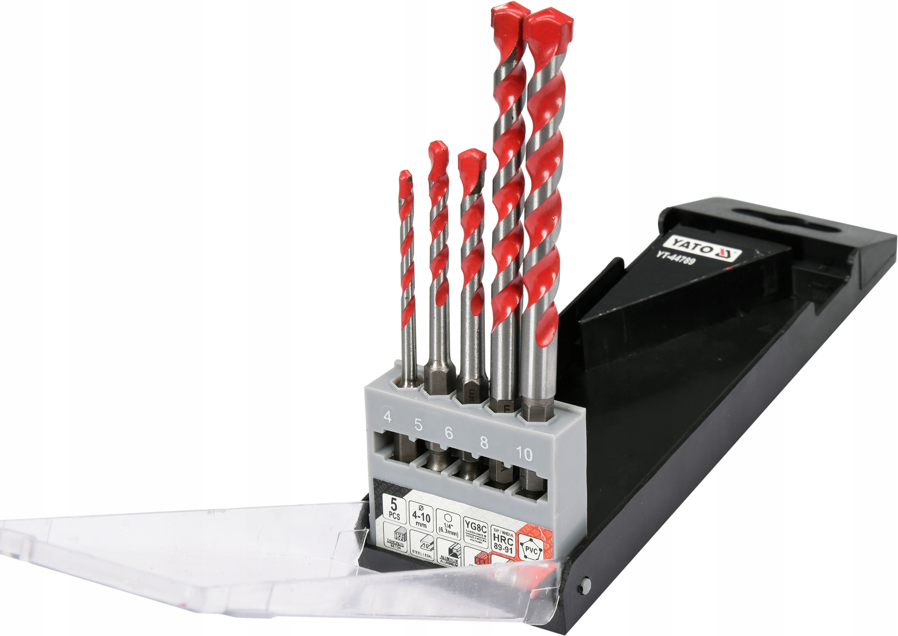 

Wiertła Uniwersalne Zestaw 4 10mm Hex Yato 5 Szt