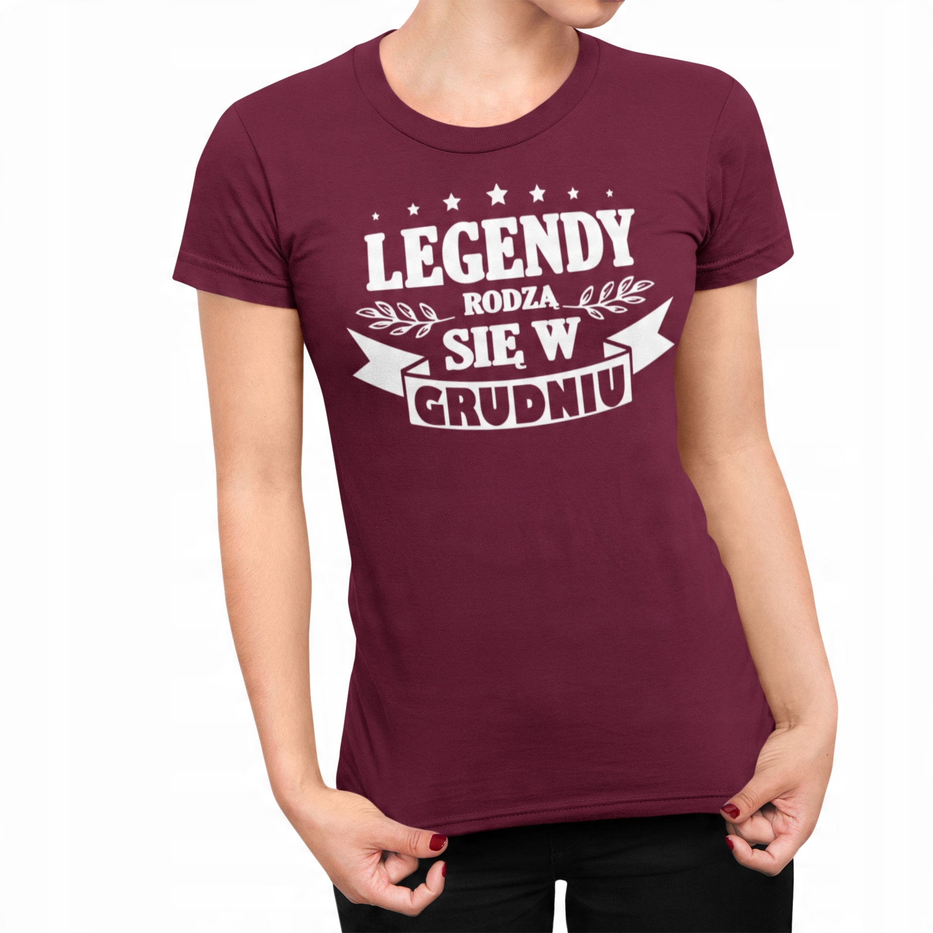 

Koszulka Damska Urodzinowa Grudzień Legendy Prezen