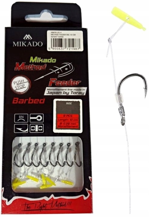 

Haczyki Mikado Method Feeder Żyłka Push Stop NR.12